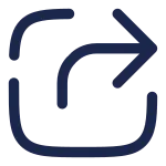 Square Share Line SVG Icon